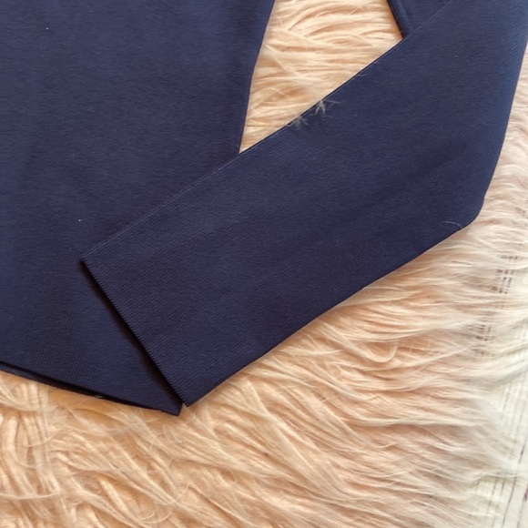 Tory Sport Knit Colorblock Turtleneck Long Sleeve Top sz XS - Picture 6 of 9